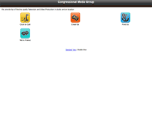 Tablet Screenshot of congressionalmedia.net